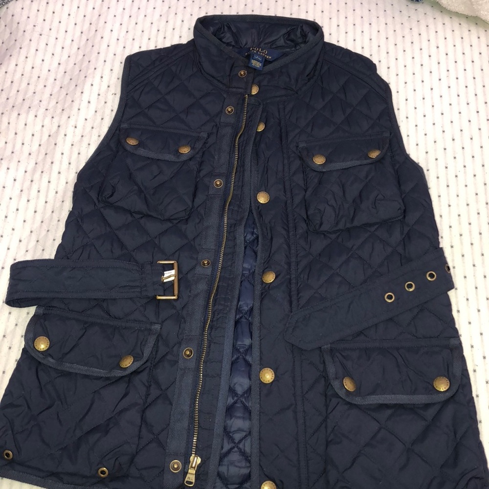 Almost New Polo Ralph Lauren Girl Navy jacket vest